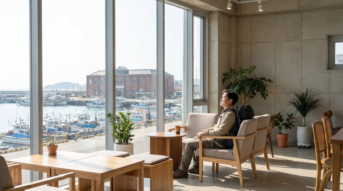 군산 근대역사박물관 근처 바다 뷰 카페